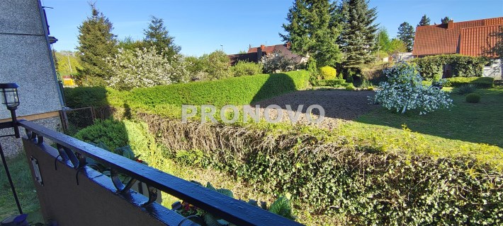 balkon widok na ogródki